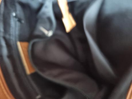 Kvalitná kožená  koňaková kabelka, 