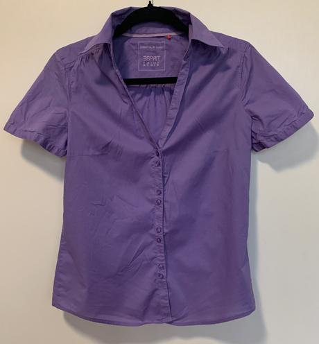 Esprit fialová košeľa s krátkym rukávom, esprit,38