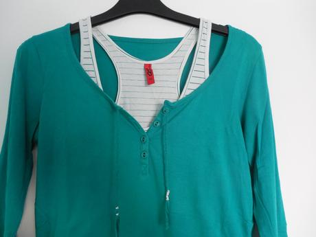 Zelené tričko s dlhými rukávmi, xs