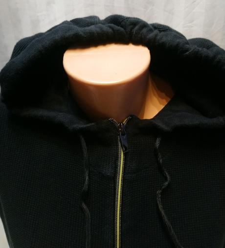 Čierna mikina na zips s kapucňou, urban district, s