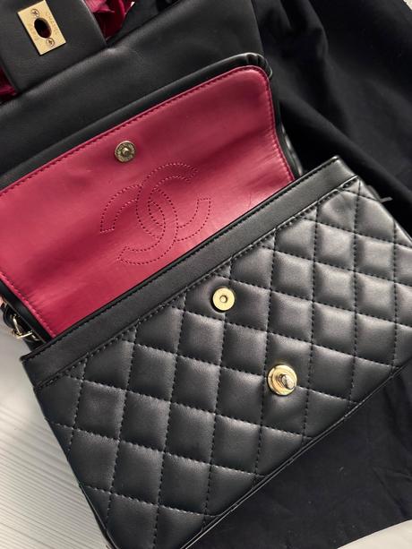 Čierna väčšia kabelka, chanel