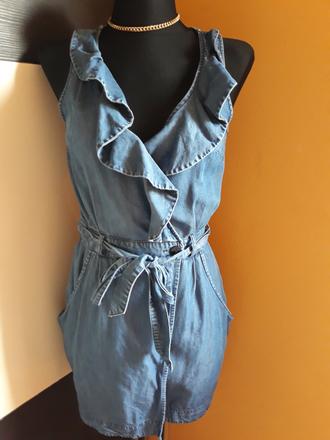 Krasne riflove šaty, h&m,xs