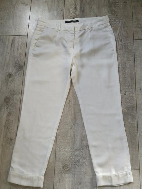 Biele nohavice, zara,m