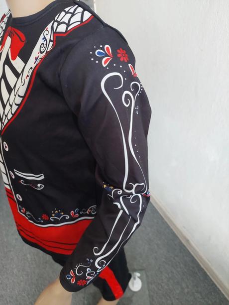 Fešácky kostlivec dvojdielny kostým veľ.122,