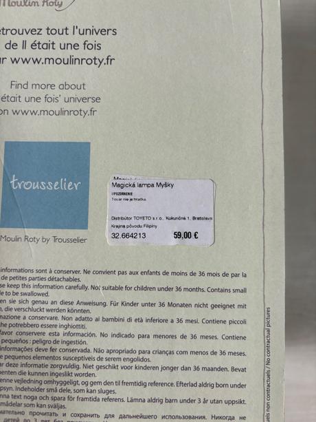 Moulin roty čarovna lampa - myška,