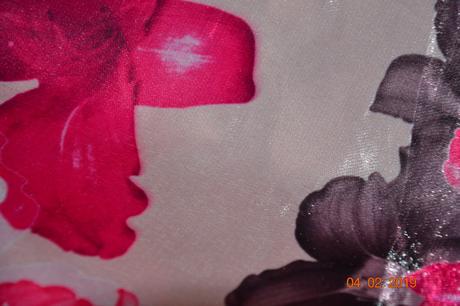 Spolocenske saty cyklamen kvety, 40