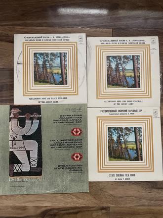 Sovietské gramofónove platne,