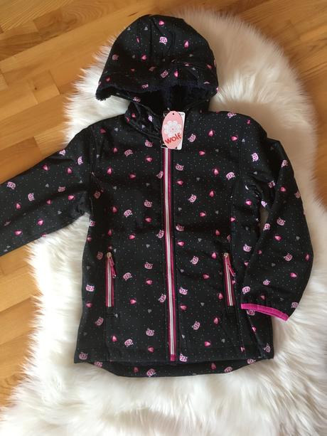 Dievčenská softshellova bunda - viac veľkostí., wolf,128 / 134 / 140 / 146