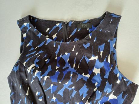 Modré puzdrove saty, f&f,xs