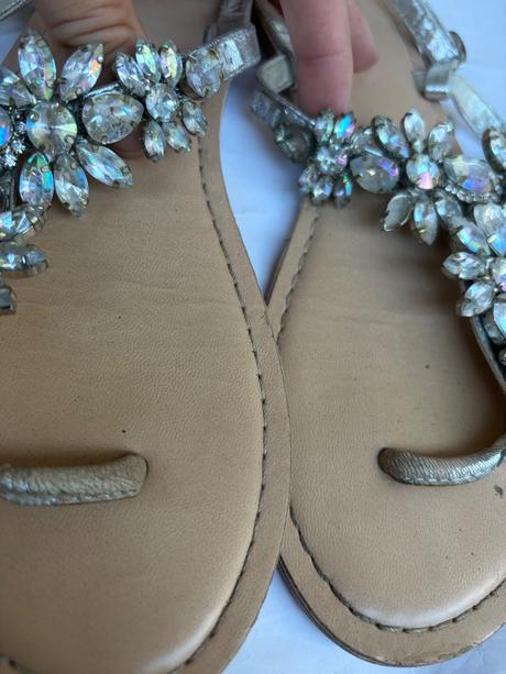 Asos boho anticke sandalky sandale zabjy slapky s, 38
