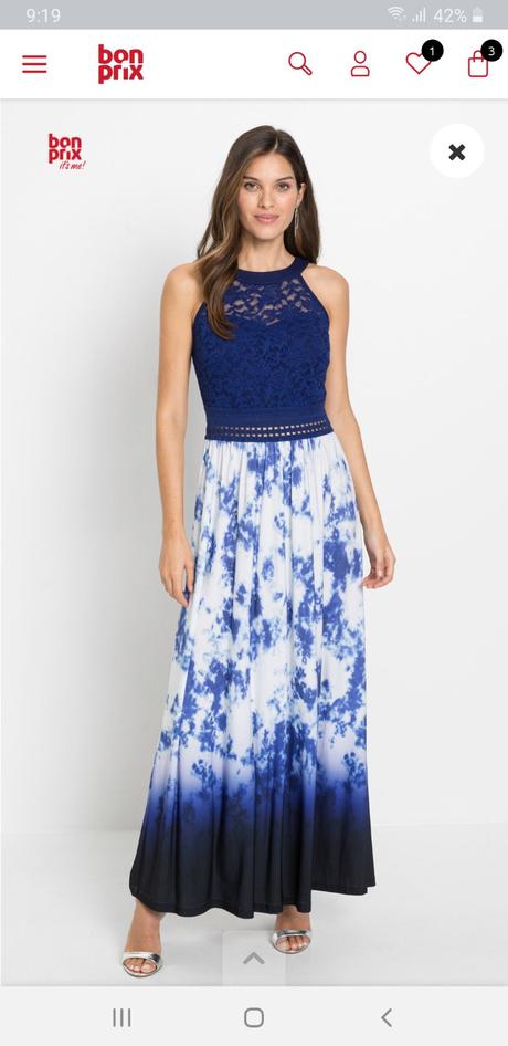 Šaty s čipkou bonprix, 42