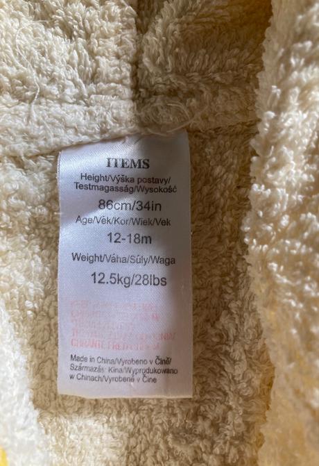 Župan 12-18 mes., items,86