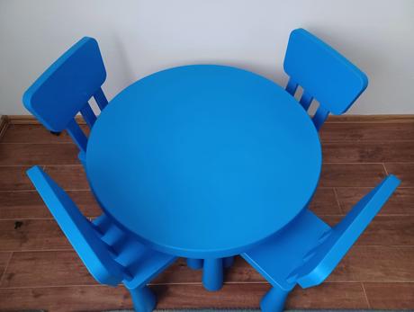 Mammut ikea stolík a 4 stoličky, 