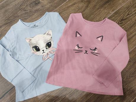 Tričká 2ks, h&m,98