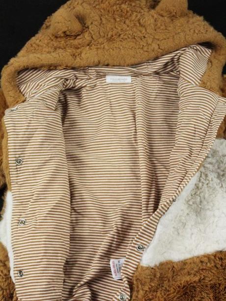 Líškový huňatý overal next veľ. 6-9 mes., next,74