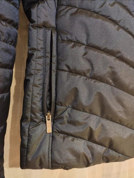 Modrá lyžiarská zimná bunda s kožušinou, mckinley,s