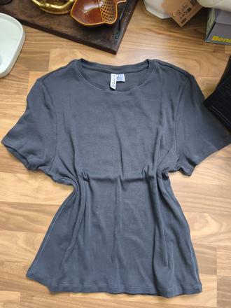 Dámske sivé tričko hm, h&m,xl