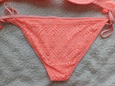 Oranžové dvojdielne plavky bikiny, m