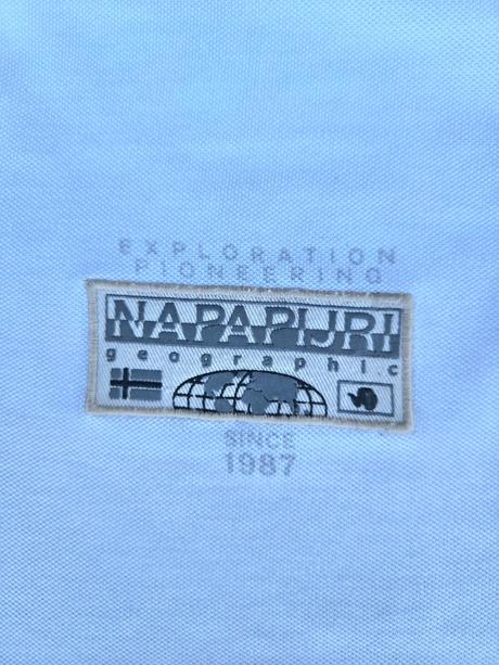 Pánske biele polotričko, napapijri,xxl