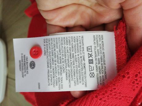 Letný červený svetrik, yessica,l