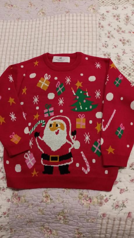 Vianočný pulóver, h&m,116