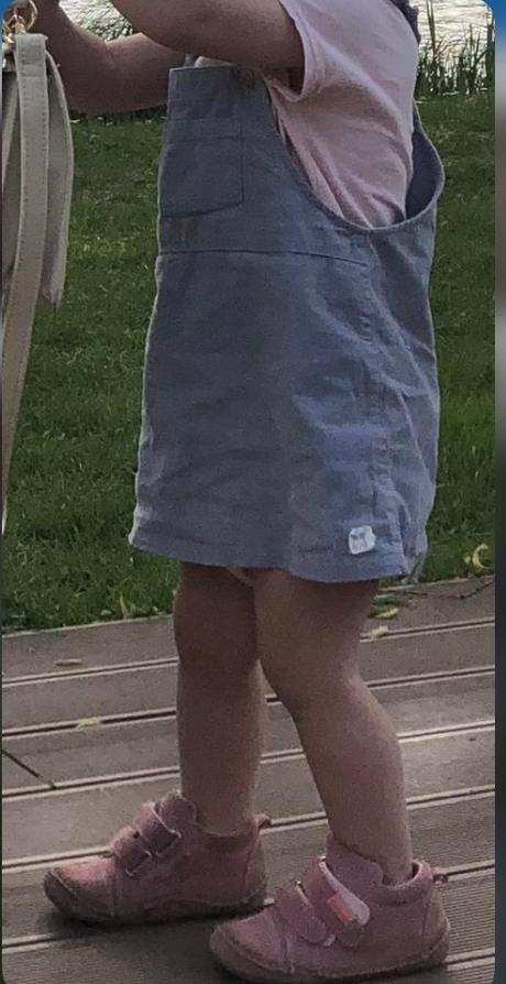 Modré menčestrové šaty na traky h&m, 86, h&m,86