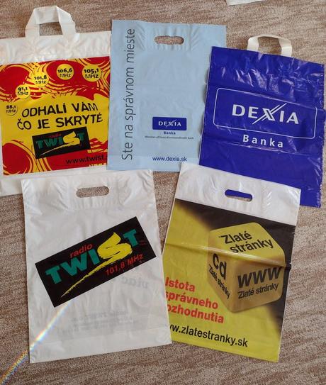 Reklamné retro igelitky,