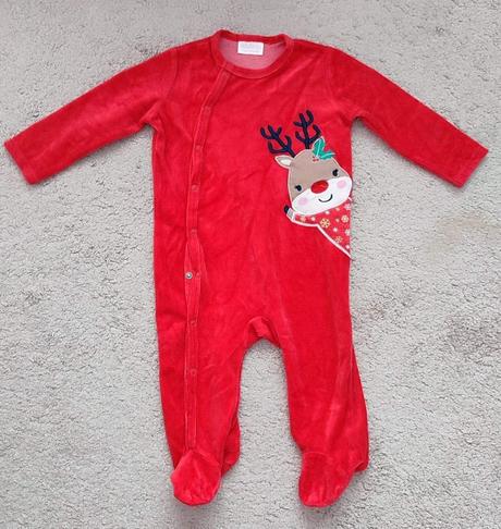Detský vianočný overal so sobom, veľkosť 74, pepco,74