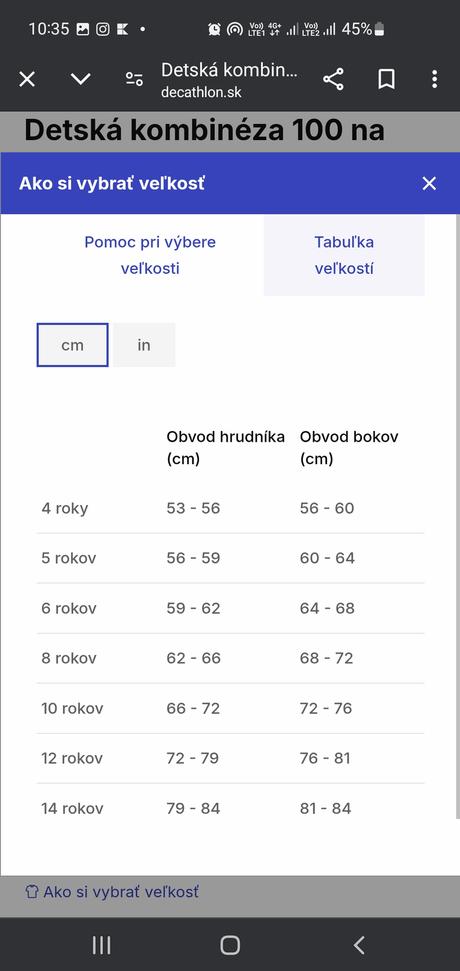 Olaian neopren 10 až 11 rokov,