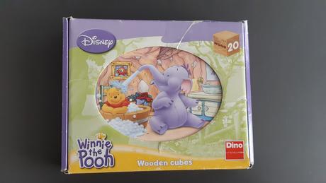 Drevene kocky macko pu,