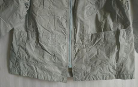 Svetlo modrá nepremokavá prechodná bunda, brums, brums,110