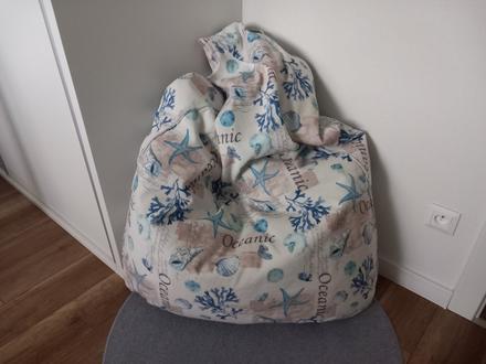 Sedací vak sako ocean vo veľkosti xxl, 