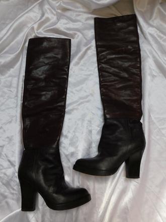 Luxusne kožene čižmy vel.37,5, 37