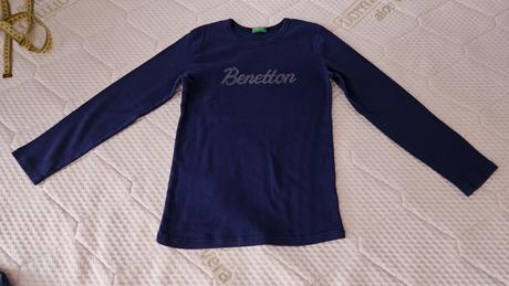 Tričko dlhý rukáv benetton veľ 122, benetton,122
