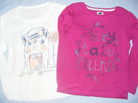 2x tričko - 110/116, f&f,110