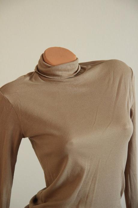 Bavlnený rolákový body top, h&m, h&m,s