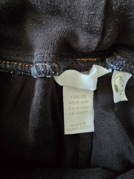 Zateplené nohavice- rifle, h&m,80