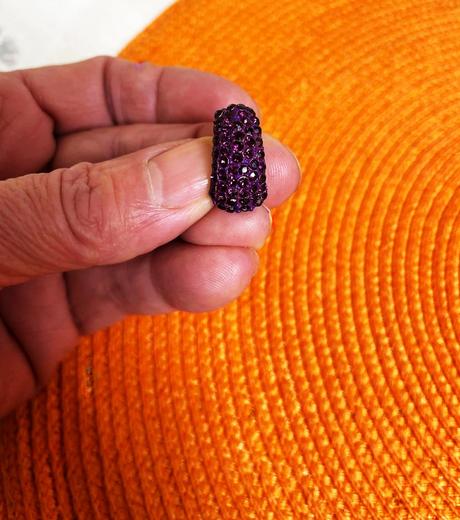 Štrasové náušnice/gondolky, 