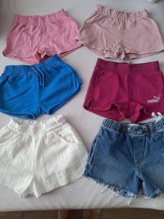 6x šortky, zara,116