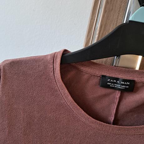 Pánske velúrové tričko, zara,m