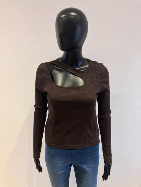 Dámske rebrované tričko noisy may (s), s