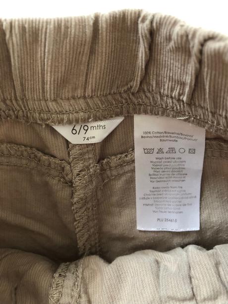 Bezove menčestraky 6-9m, pepco,74