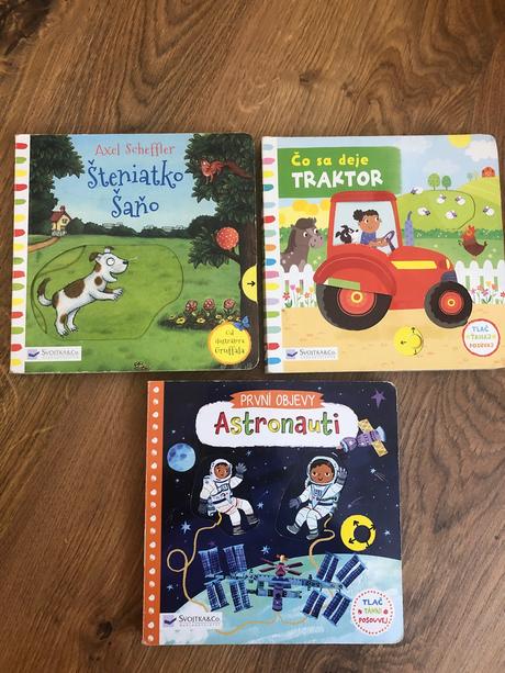 Posuvné knižky 3ks,