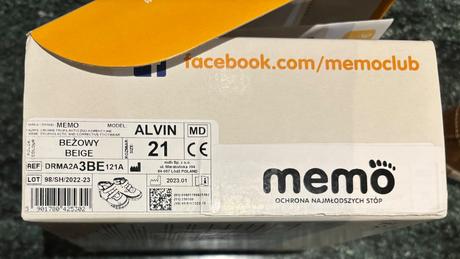 Memo ortopedická obuv veľkosť 21, 21