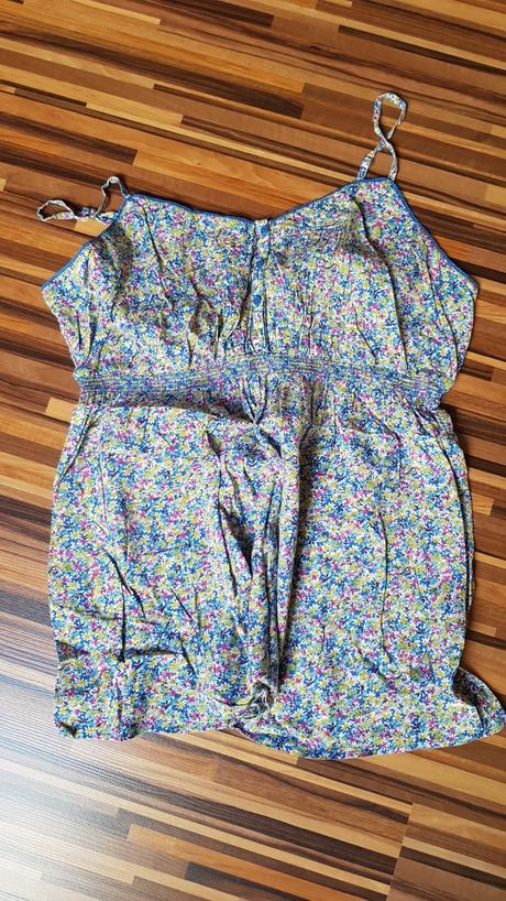 Kvetove tričko na ramienka, papaya,xl