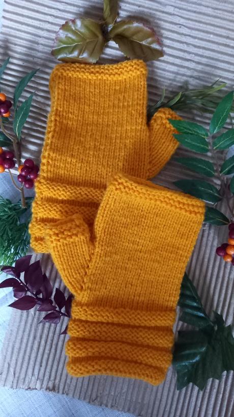 Ručné pletené rukavice bez prstekov 3., 