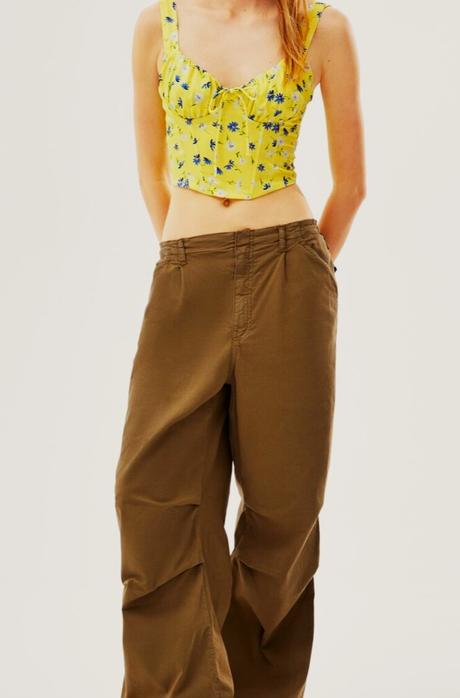 Korzetový crop, bershka,m