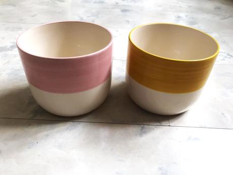 Keramické črepníky 2 ks,