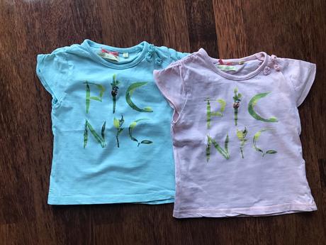 Tričko 2 balenie s kr.rukavom velkost č.110, 104