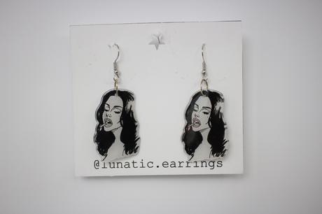 Lana del rey vibe plastové náušnice,